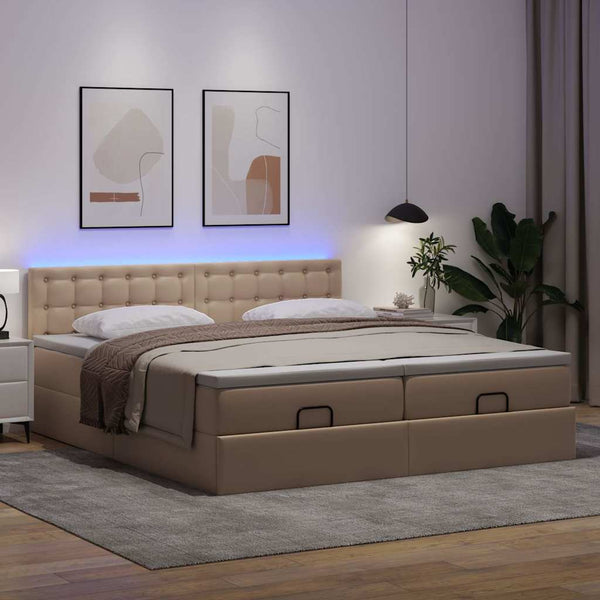 Ottoman Bett 160x200cm mit Matratze & LED