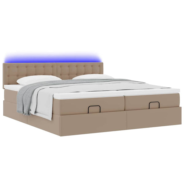 Ottoman Bett 160x200cm mit Matratze & LED