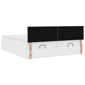Ottoman Bett mit Matratzen & LEDs 180x200 cm