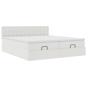 Ottoman Bett mit Matratzen & LEDs 180x200 cm