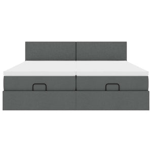 Ottoman Bett mit Matratzen & LEDs 160x200 cm