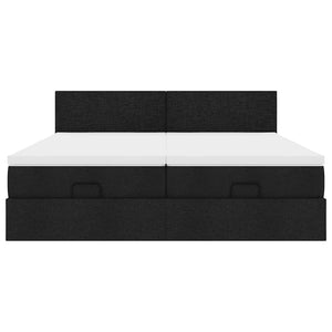 Ottoman Bett mit Matratzen & LEDs 160x200 cm