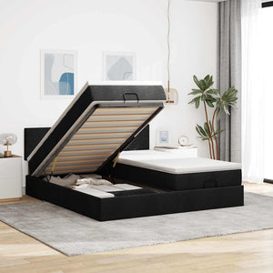 Ottoman Bett mit Matratzen & LEDs 160x200 cm