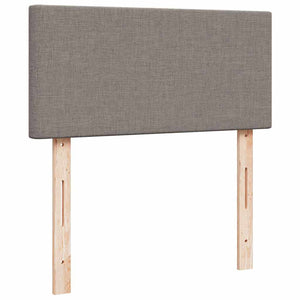 Ottoman Bett mit Matratzen & LEDs Taupe 160x200 cm