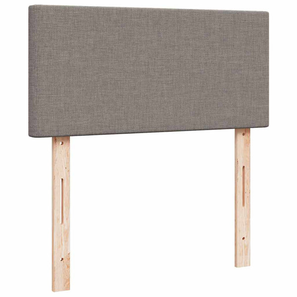 Ottoman Bett mit Matratzen & LEDs Taupe 160x200 cm