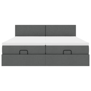Ottoman Bett mit Matratzen & LEDs 180x200 cm