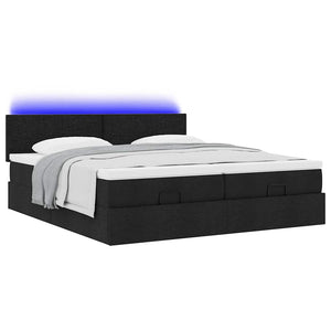 Ottoman Bett mit Matratzen & LEDs 180x200 cm