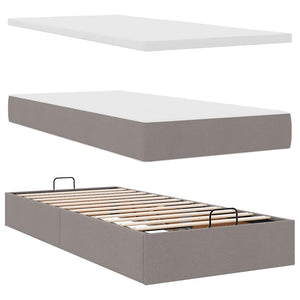 Ottoman Bett mit Matratzen & LEDs 180x200 cm