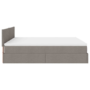 Ottoman Bett mit Matratzen & LEDs 180x200 cm