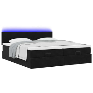Ottoman Bett mit Matratzen & LEDs 180x200cm