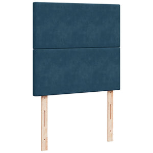 Ottoman Bett mit Matratze Dunkelblau 90x190 cm