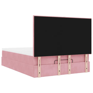 Ottoman Bett mit Matratze Rosa 140x190 cm
