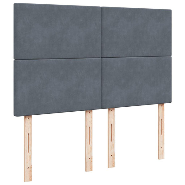 Ottoman Bett mit Matratze Dunkelgrau 140x200 cm