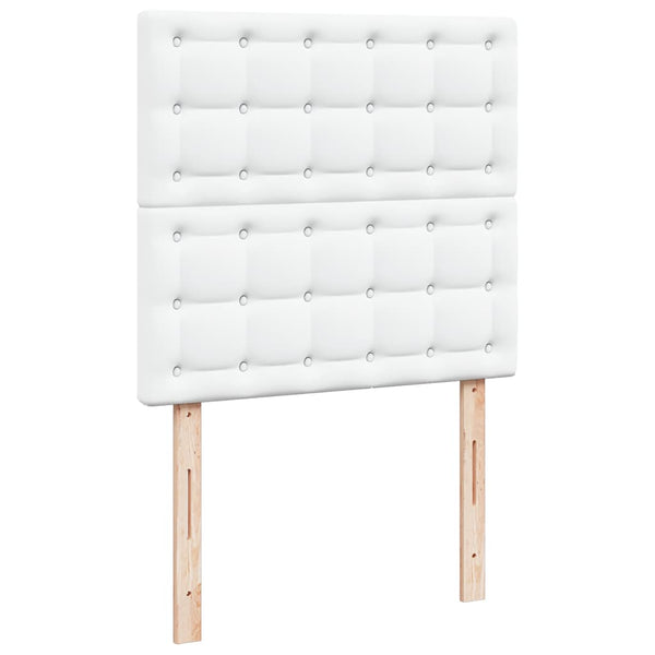 Ottoman Bett 200x200 cm mit Matratze Weiß