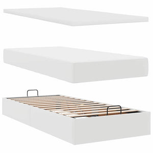 Ottoman Bett mit Matratze & LEDs 80x200 cm