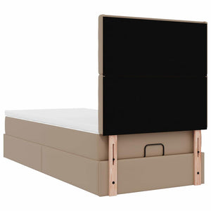 vidaXL Lit ottoman avec matelas et LED 90x190 cm similicuir