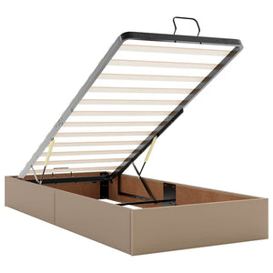 vidaXL Lit ottoman avec matelas et LED 90x190 cm similicuir
