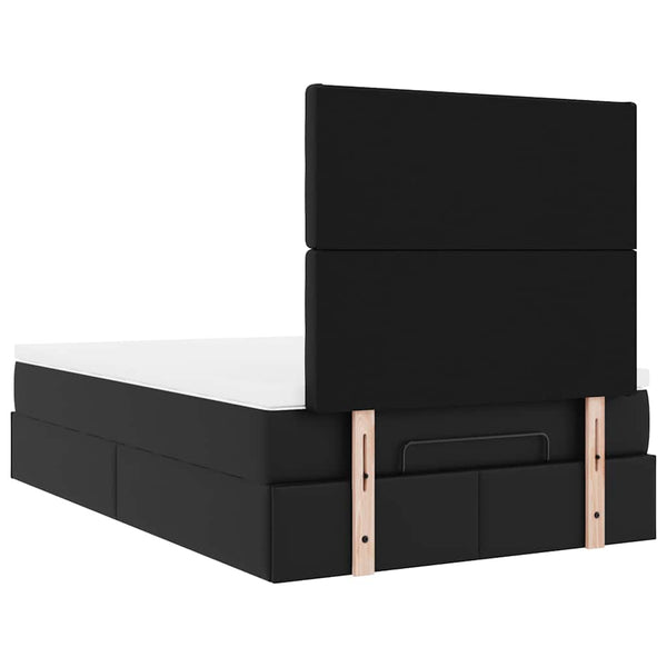 Ottoman Bett mit Matratze & LEDs 120x190 cm