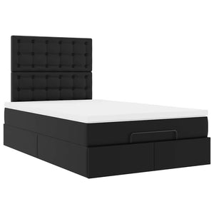 Ottoman Bett mit Matratze & LEDs 120x190 cm