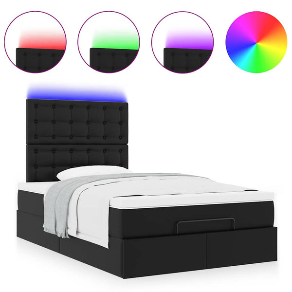 Ottoman Bett 120x200 cm mit Matratze & LED