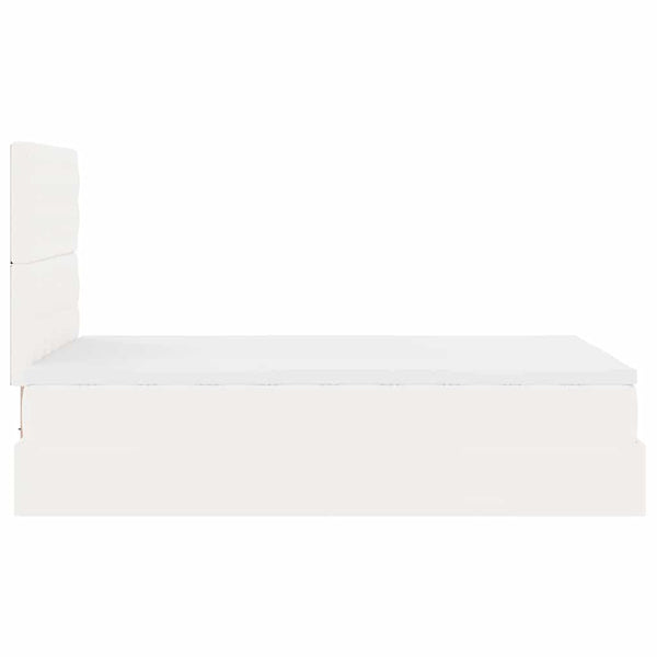 Ottoman Bett mit Matratze & LEDs 120x200 cm