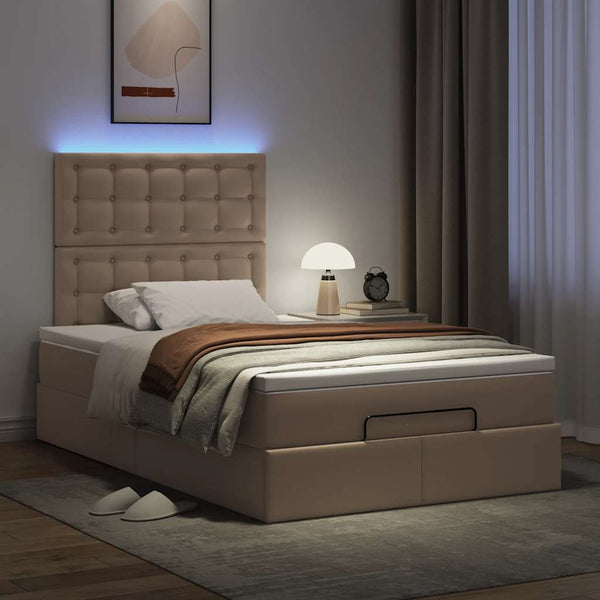 Ottoman Bett 120x200cm mit Matratze & LED