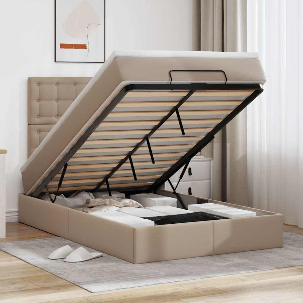 Ottoman Bett 120x200cm mit Matratze & LED