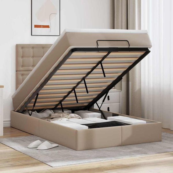 Ottoman Bett 120x200cm mit Matratze & LED