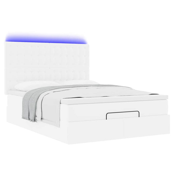 Ottoman Bett 140x190 cm mit Matratze & LED