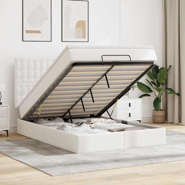 Ottoman Bett 140x190 cm mit Matratze & LED
