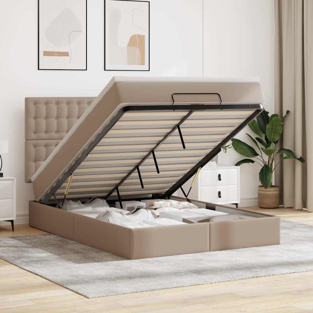Ottoman Bett 140x190cm mit Matratze & LED