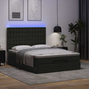Ottoman Bett mit Matratze & LEDs 140x200 cm