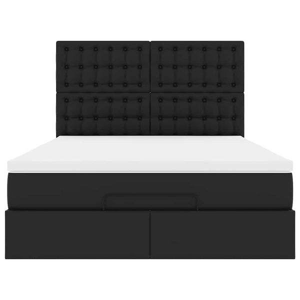 Ottoman Bett mit Matratze & LEDs 140x200 cm