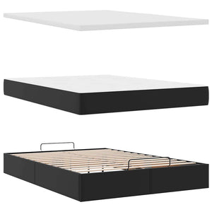 Ottoman Bett mit Matratze & LEDs 140x200 cm