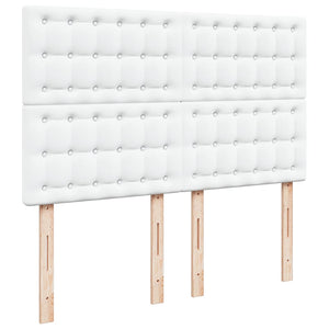 Ottoman Bett mit Matratze & LED Weiß 140x200 cm