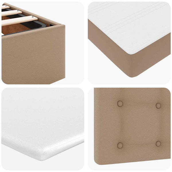 Ottoman Bett 140x200cm mit Matratze & LED