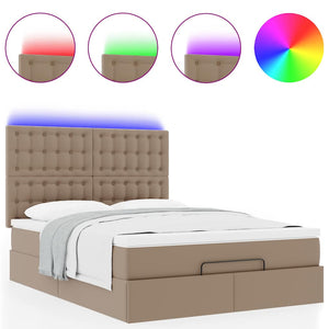 Ottoman Bett 140x200cm mit Matratze & LED