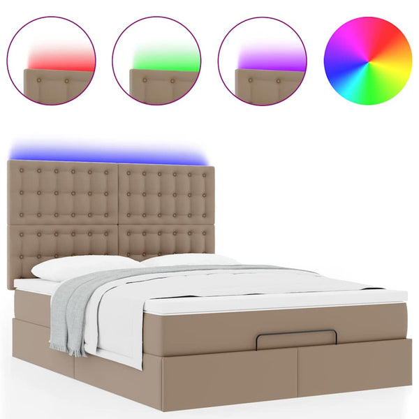 Ottoman Bett 140x200cm mit Matratze & LED
