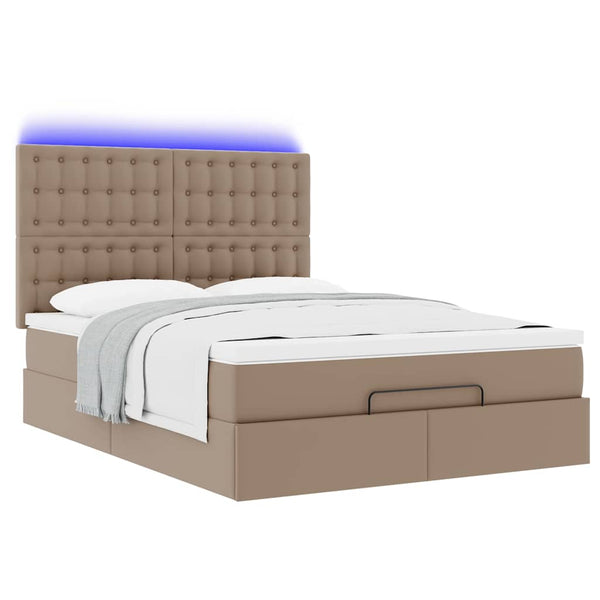 Ottoman Bett 140x200cm mit Matratze & LED
