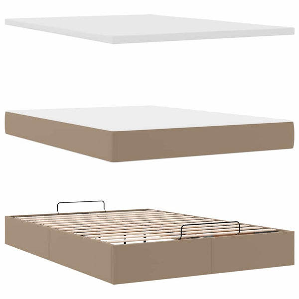 Ottoman Bett 140x200cm mit Matratze & LED