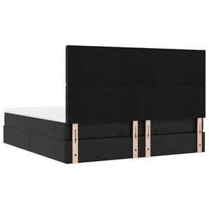 Ottoman Bett mit Matratze & LEDs 160x200 cm