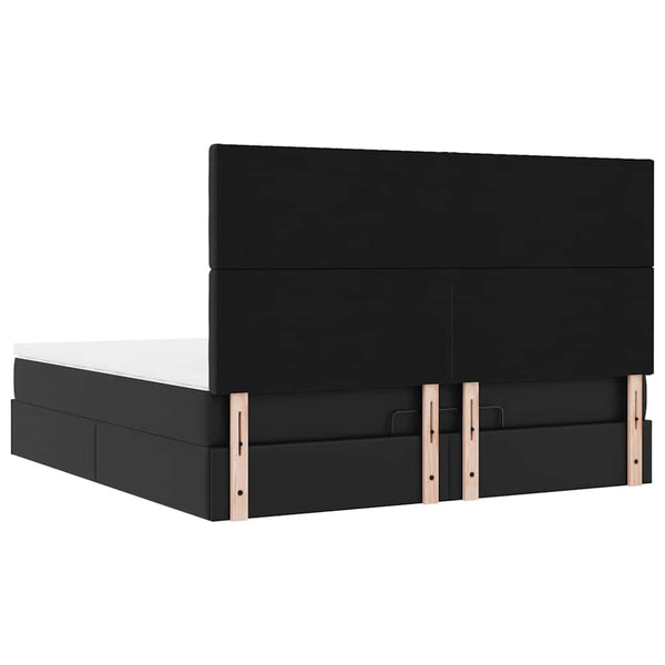 Ottoman Bett mit Matratze & LEDs 160x200 cm