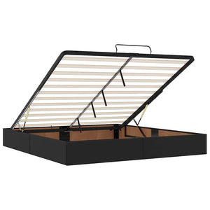Ottoman Bett mit Matratze & LEDs 160x200 cm