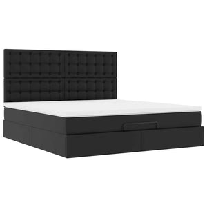 Ottoman Bett mit Matratze & LEDs 160x200 cm