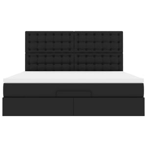 Ottoman Bett mit Matratze & LEDs 160x200 cm