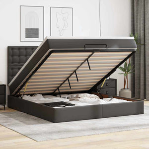 Ottoman Bett mit Matratze & LEDs 160x200 cm