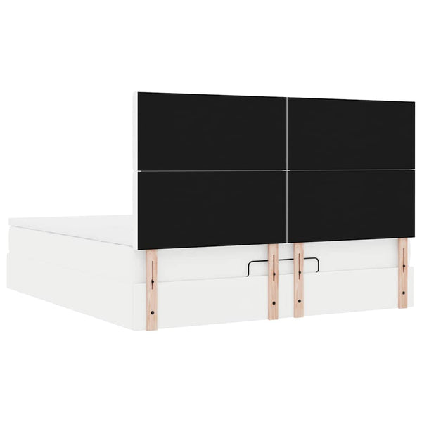 Ottoman Bett mit Matratze & LEDs 160x200 cm