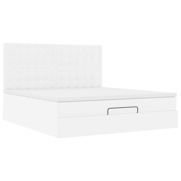 Ottoman Bett mit Matratze & LEDs 160x200 cm