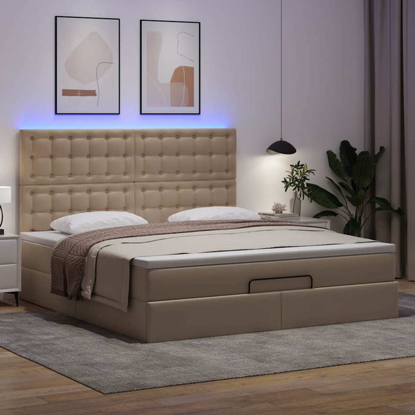 Ottoman Bett 180x200cm mit Matratze & LED