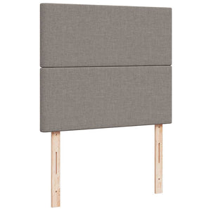 Ottoman Bett mit Matratze & LEDs Taupe 120x190